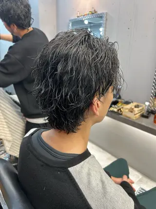 パーマ メンズ 天王寺メンズパーマ /マツムラミユウのヘアスタイル