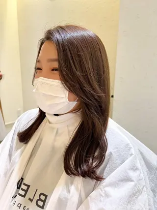 セミロング カラー 韓国ヘア×髪質改善 /yoshikaのヘアスタイル