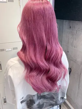 ロング カラー パーマ ヘアアレンジ メンズ キッズ ネイル マツエク・マツパ アイブロウ 🎀韓国レイヤー YURINA🎀のヘアスタイル
