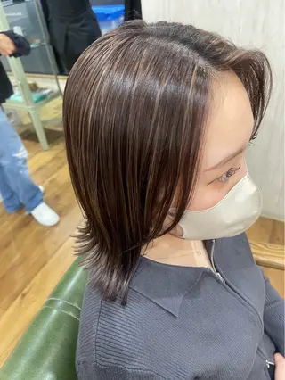 ミディアム カラー ｼﾉｻﾞｷ ｷﾅのヘアスタイル