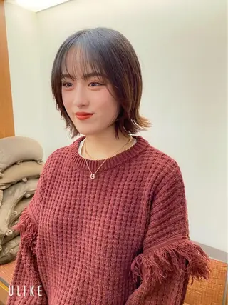 ショート Paddle所属・似合わせレイヤー/ ニュアンスパーマ高倉のヘアスタイル