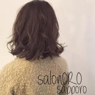 ミディアム カラー 池田 真由美のヘアスタイル