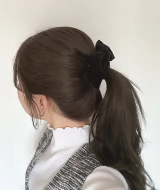 ロング オリーブ🌿ブリーチ なし◎Azusaのヘアスタイル