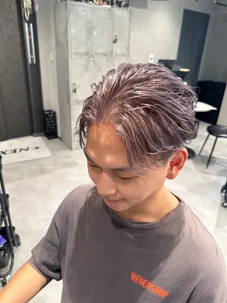 ショート カラー ヘアアレンジ メンズ メンズヘア静岡 ✂︎Ryuheiのヘアスタイル
