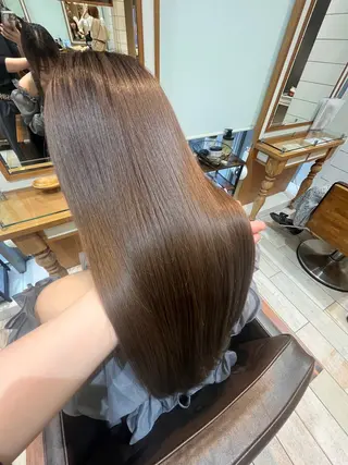 カラー Miwa🦋渋谷/ 透明感カラー/セットのヘアスタイル