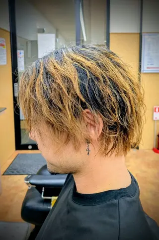 ミディアム 理容プラージュ燕三条 福井のヘアスタイル