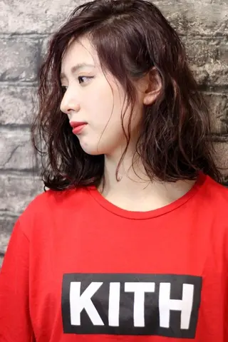 ミディアム 柴田 陽平のヘアスタイル