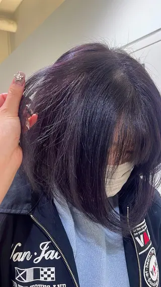 ミディアム カラー 艶髪【カラー支持率 No.1】リノ🪐のヘアスタイル