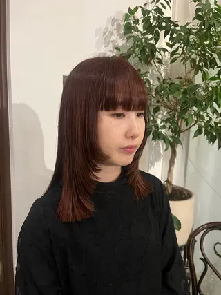 ミディアム 柴田 さくらのヘアスタイル