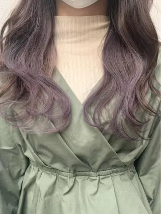 セミロング カラー 矢野 晃平のヘアスタイル