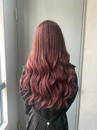 ロング カラー 竹内 柚子のヘアスタイル