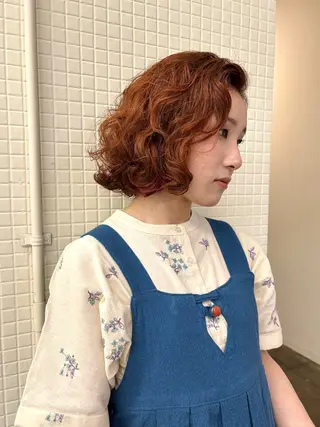 ミディアム カラー 7Bridge 滝内ひよりのヘアスタイル