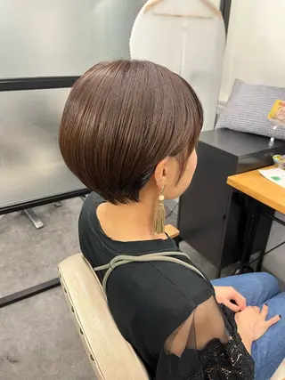 ミディアム カラー ヘアアレンジ メンズ 二ヶ月綺麗なデザイン カット/星野六三四のヘアスタイル