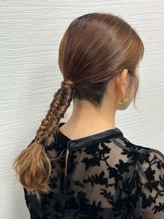 セミロング 中村 由布紀のヘアスタイル