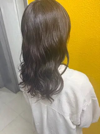 セミロング パーマ カ ズ サ ✴︎のヘアスタイル