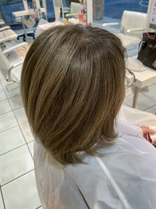 ミディアム カラー 髪質改善・白髪ぼかし /お悩み対応カラーのヘアスタイル