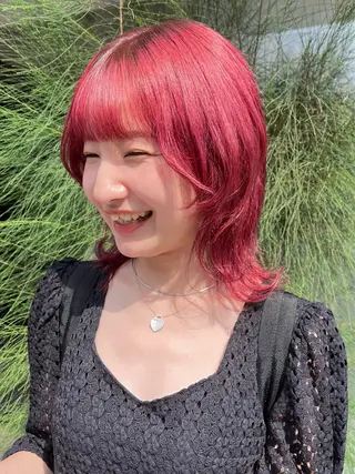 ミディアム カラー ヘアアレンジ mai🤍縮毛酸性ス トレート/アイリストのヘアスタイル