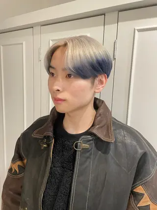 カラー メンズ ダブルカラーVia/ airi♡のヘアスタイル