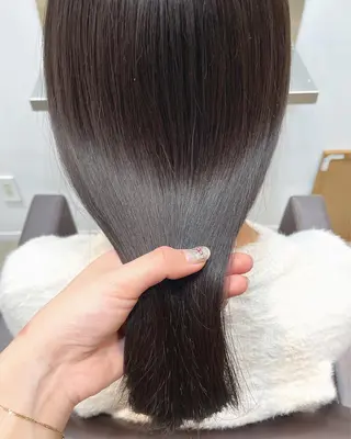 セミロング カラー 【表参道】Ruri デジタルパーマのヘアスタイル