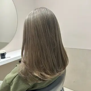 セミロング カラー ヘアアレンジ mai🍑暖色カラー /レイヤー💖のヘアスタイル