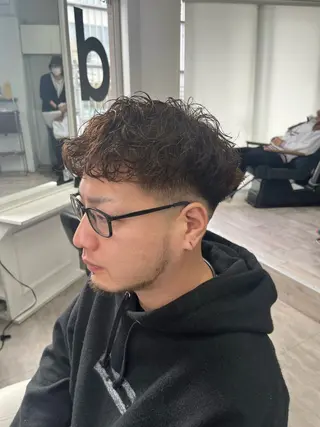 ショート パーマ メンズ メンズ専門美容師店長 💈高橋和真💈のヘアスタイル
