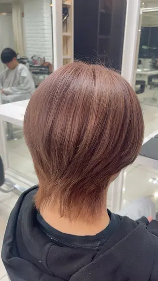 ショート カラー メンズ 縮毛矯正指名No.1 艶カラー/SHIMAのヘアスタイル