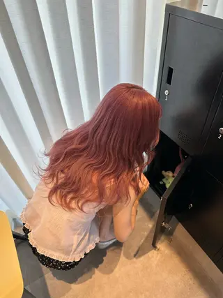 ロング カラー HANAME 原宿美容室のヘアスタイル
