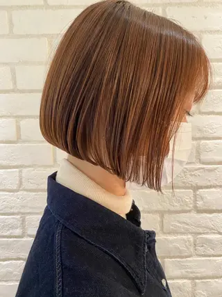 ショート 艶レイヤー/艶髪矯正 /ケラトリ/石井のヘアスタイル