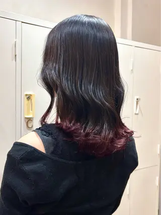 セミロング カラー 🧸似合わせデザイン ほそいけいこ🧸のヘアスタイル