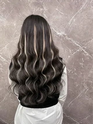 ロング RIN シールエクステのヘアスタイル