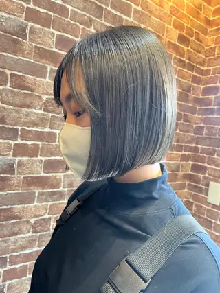 セミロング カラー パーマ ヘアアレンジ メンズ キッズ ネイル マツエク・マツパ アイブロウ 久木原 ゆりのヘアスタイル