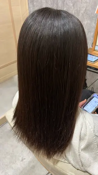 ロング カラー 似合わせ 顔周りYUUGAのヘアスタイル