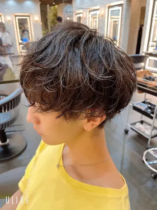 ショート パーマ メンズ メンズパーマ特化/ メッシュ/薫/店長のヘアスタイル
