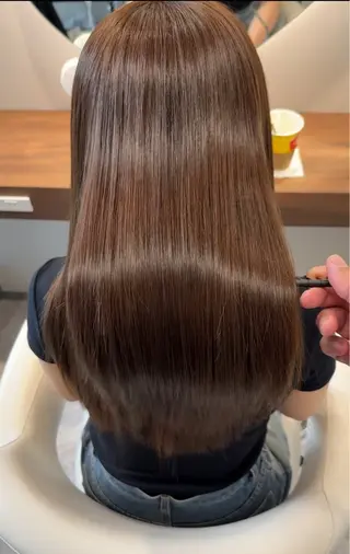 ロング カセヤ リョウのヘアスタイル