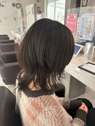 ミディアム メンズ/パーマ/ ウルフ/伊武紀のヘアスタイル