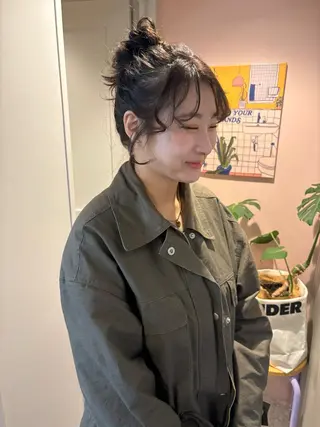 セミロング 🫧umu.🫧韓国 /レイヤー/ハッシュのヘアスタイル