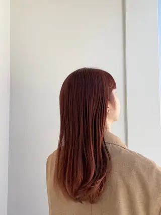 セミロング カラー ボブ/ミディアム 親しみやすさ/さくらのヘアスタイル