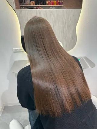 ロング カラー Rio🎀ブリーチ なし透明感♡顔周り♡のヘアスタイル