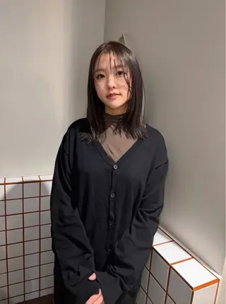 ミディアム カラー マツダテホノカ🌼 ボブ・ハイトーン🌼のヘアスタイル