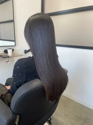 ロング 菅野 萌愛のヘアスタイル