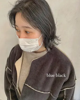 ミディアム カラー 似合わせカットカラー ♡佐藤捺美のヘアスタイル