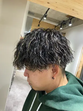 パーマ メンズ メンズブリーチカラー /パーマ ごーた立川のヘアスタイル