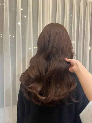 セミロング カラー mana/艶カラー /酸性ストレートのヘアスタイル
