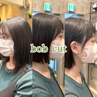 ショート 縮毛矯正・似合わせ タナカ レイヤのヘアスタイル