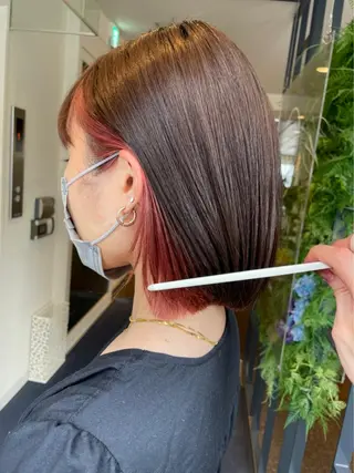 ミディアム カラー W_SALON ［四条河原町］のヘアスタイル