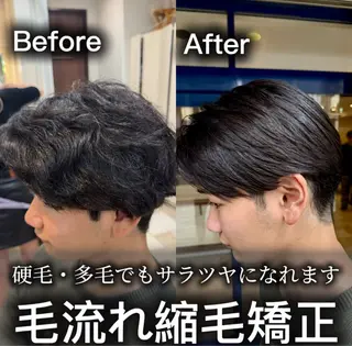 ショート パーマ メンズ パーマ/縮毛矯正/ 店長 ・村田伊吹のヘアスタイル