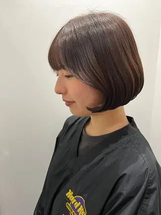 ミディアム カラー ヘアアレンジ 暖色韓国ヘア🤍 保科侑花のヘアスタイル