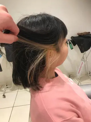 ショート カラー パーマ ヘアアレンジ メンズ キッズ ネイル マツエク・マツパ EnBlesS西宮 マンツーマン神道有基のヘアスタイル