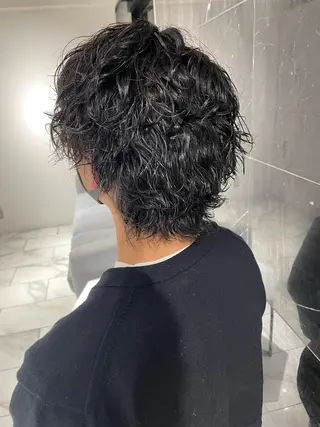 パーマ メンズ 大阪美容師 井上智博のヘアスタイル