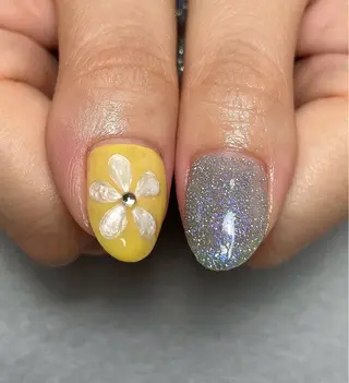 ネイル tsumeya ゆるかわ手描きネイルのネイルデザイン